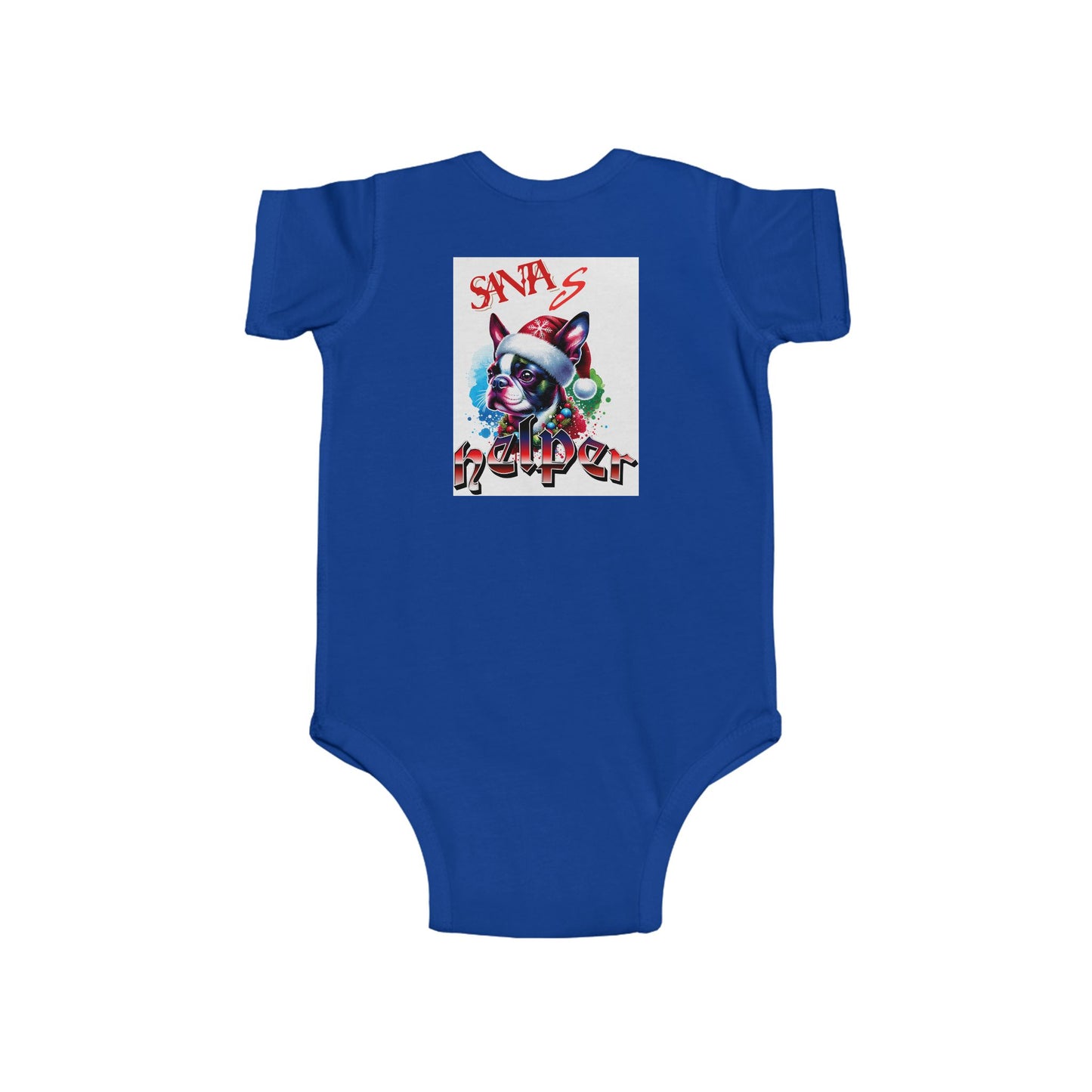 December Vibes Baby Bodysuit — Cute Grinch/Santa Pet Holiday Onesie