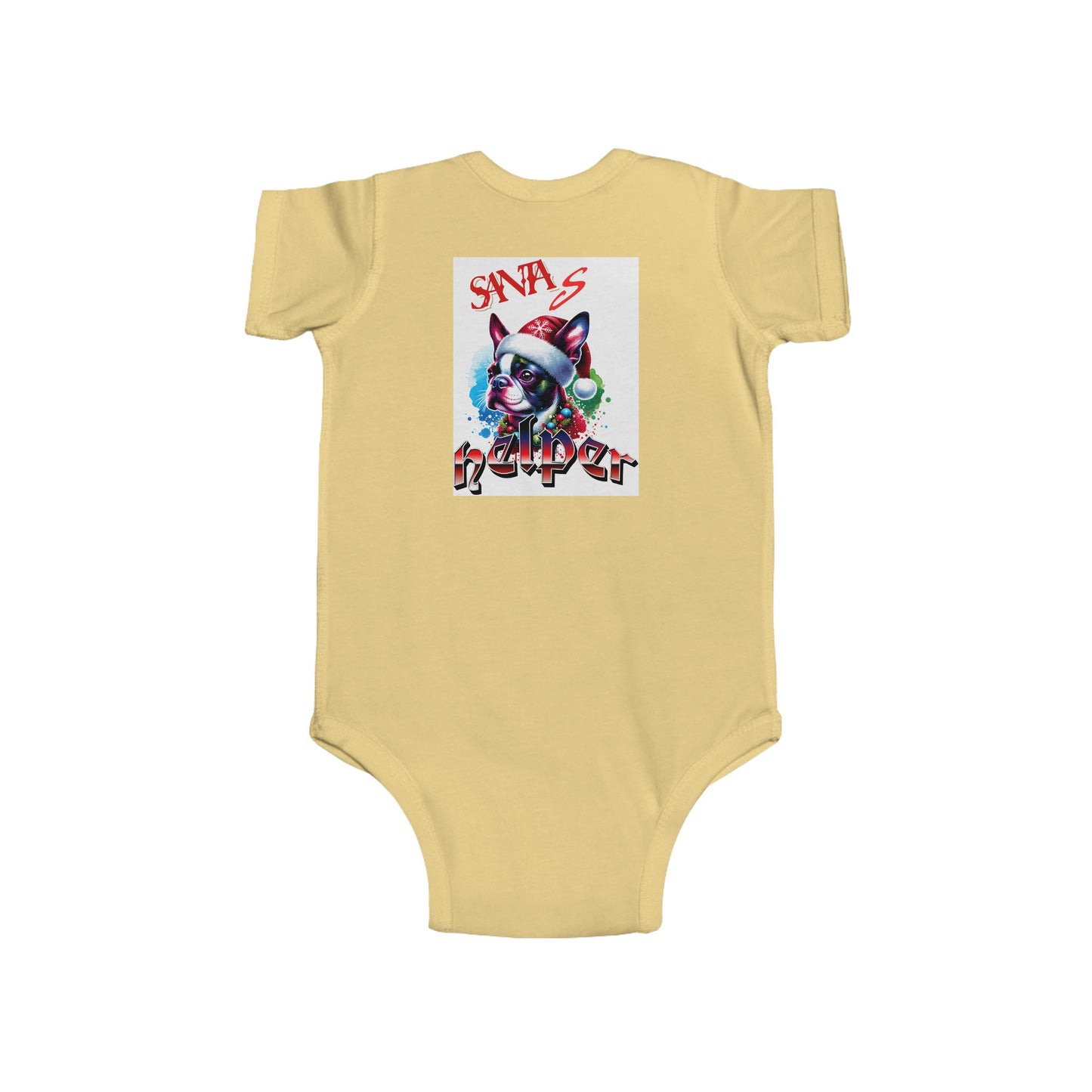 December Vibes Baby Bodysuit — Cute Grinch/Santa Pet Holiday Onesie