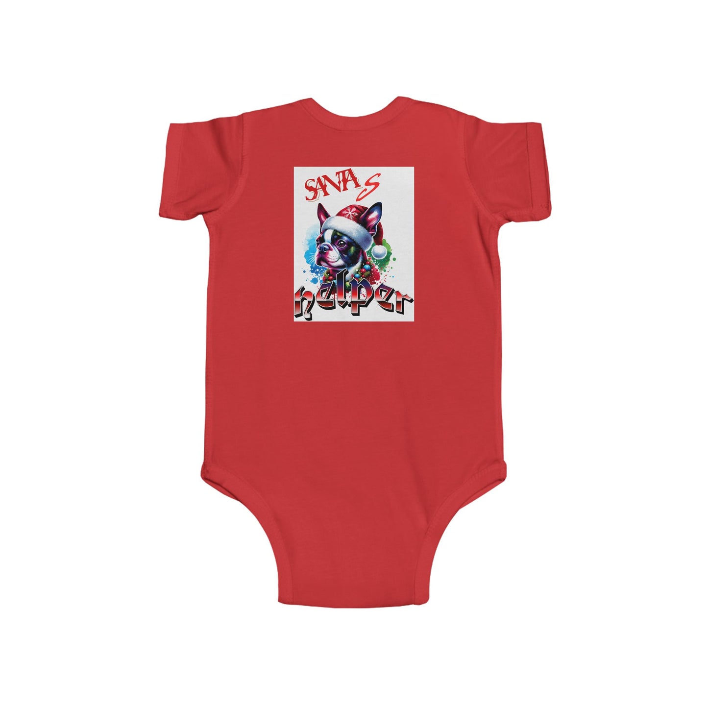 December Vibes Baby Bodysuit — Cute Grinch/Santa Pet Holiday Onesie
