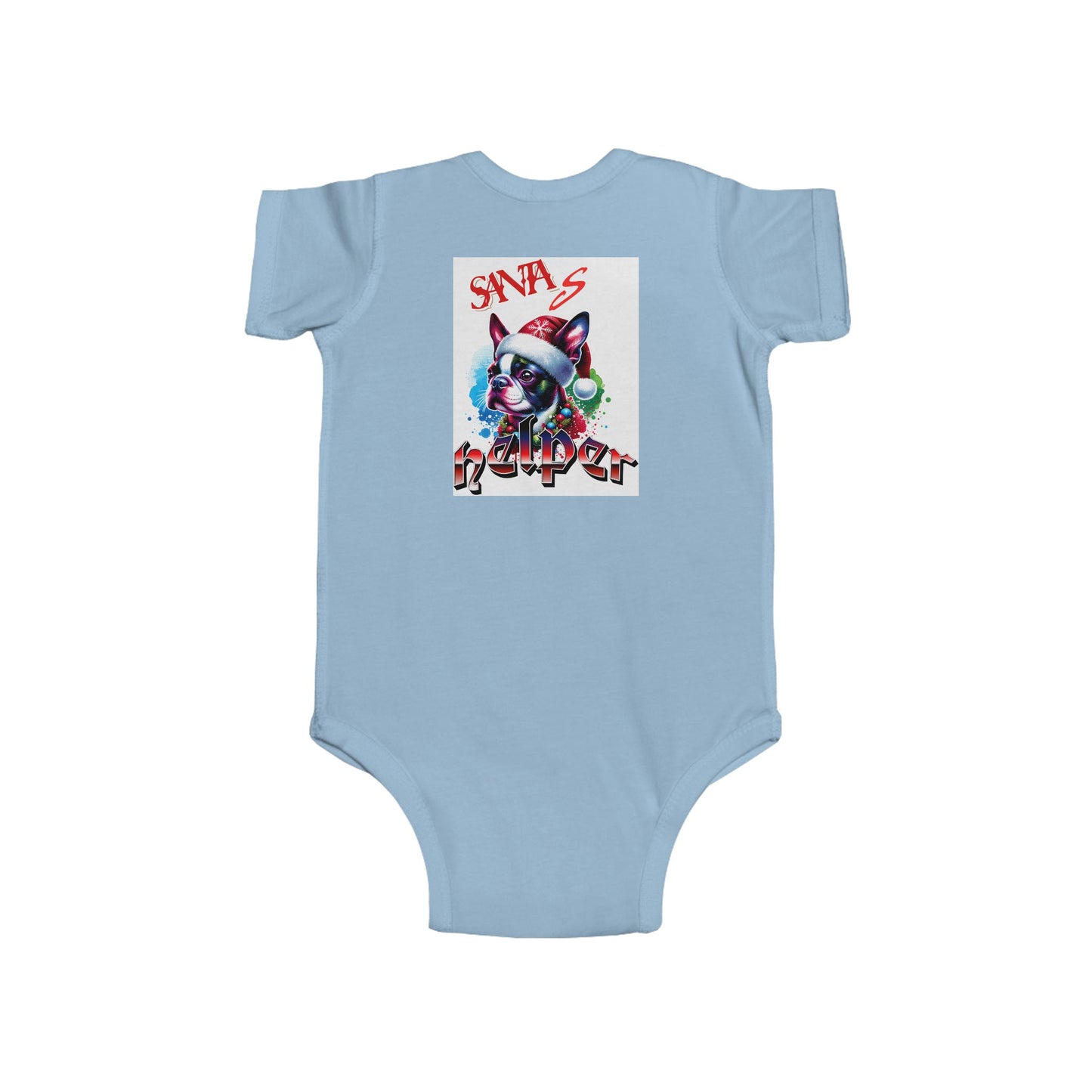 December Vibes Baby Bodysuit — Cute Grinch/Santa Pet Holiday Onesie