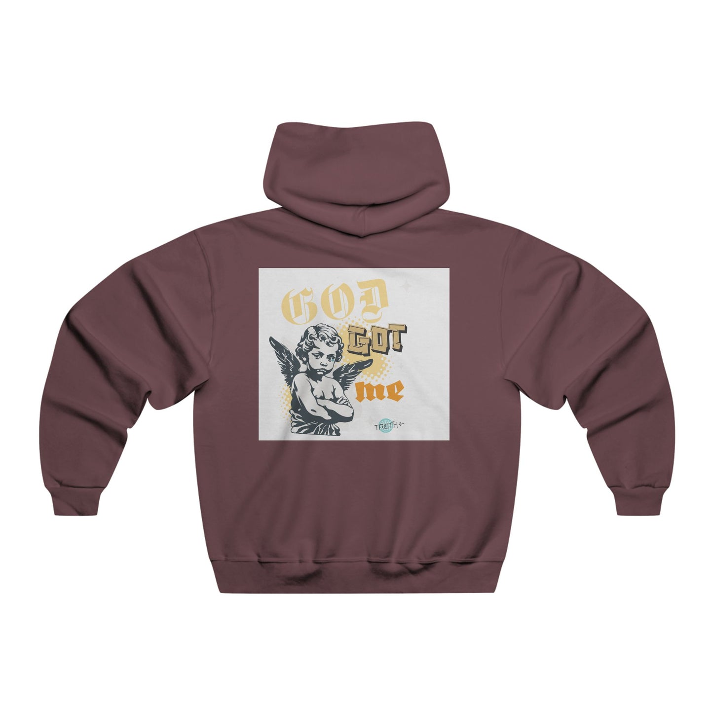 God Got Me Hoodie — Angel Graphic Pullover for Faith & Streetwear