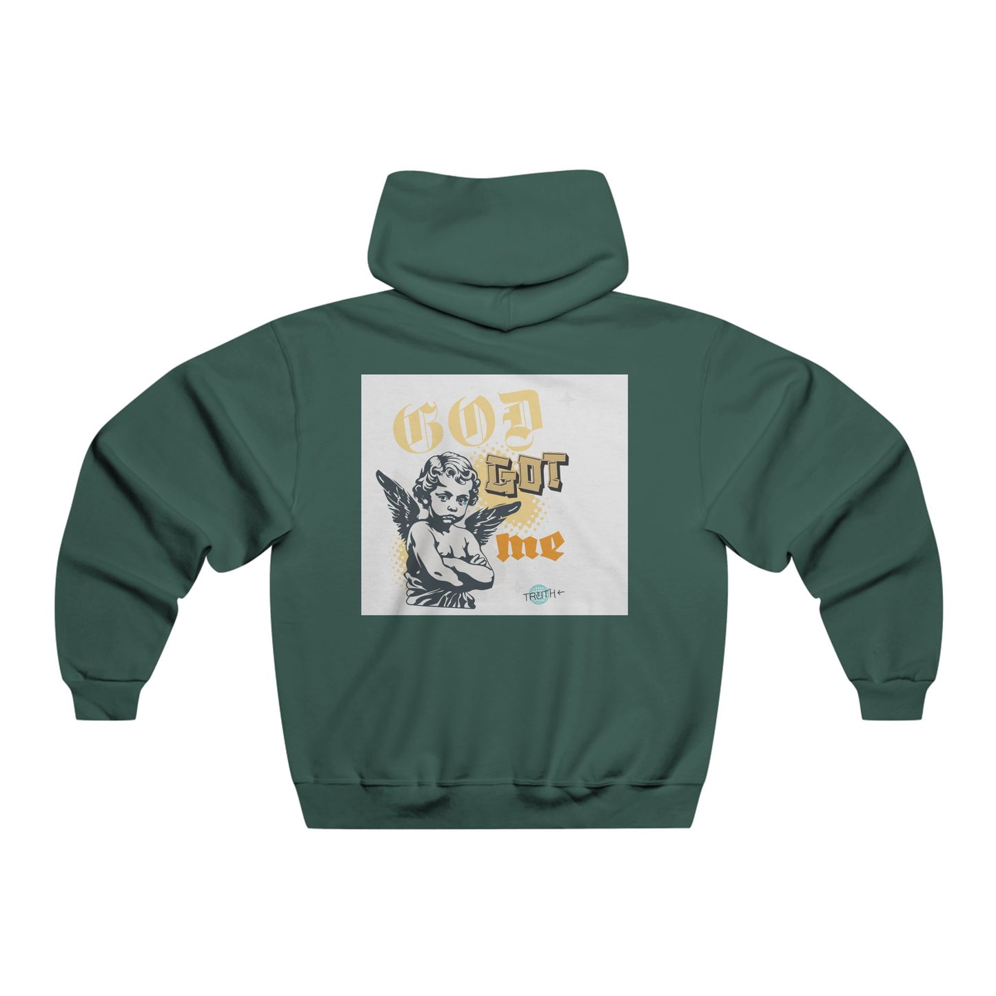 God Got Me Hoodie — Angel Graphic Pullover for Faith & Streetwear