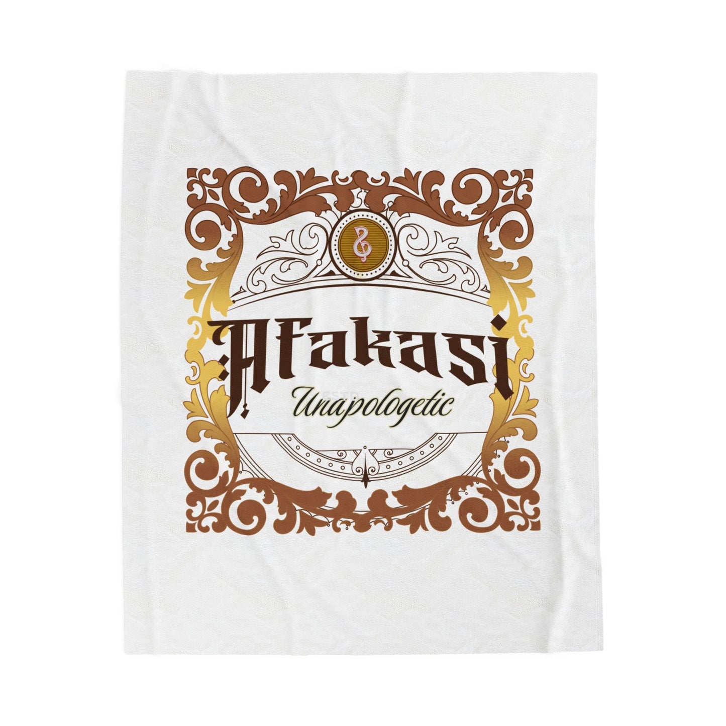 Velveteen Plush Blanket — "Afakasi Unapologetic" Decorative Throw