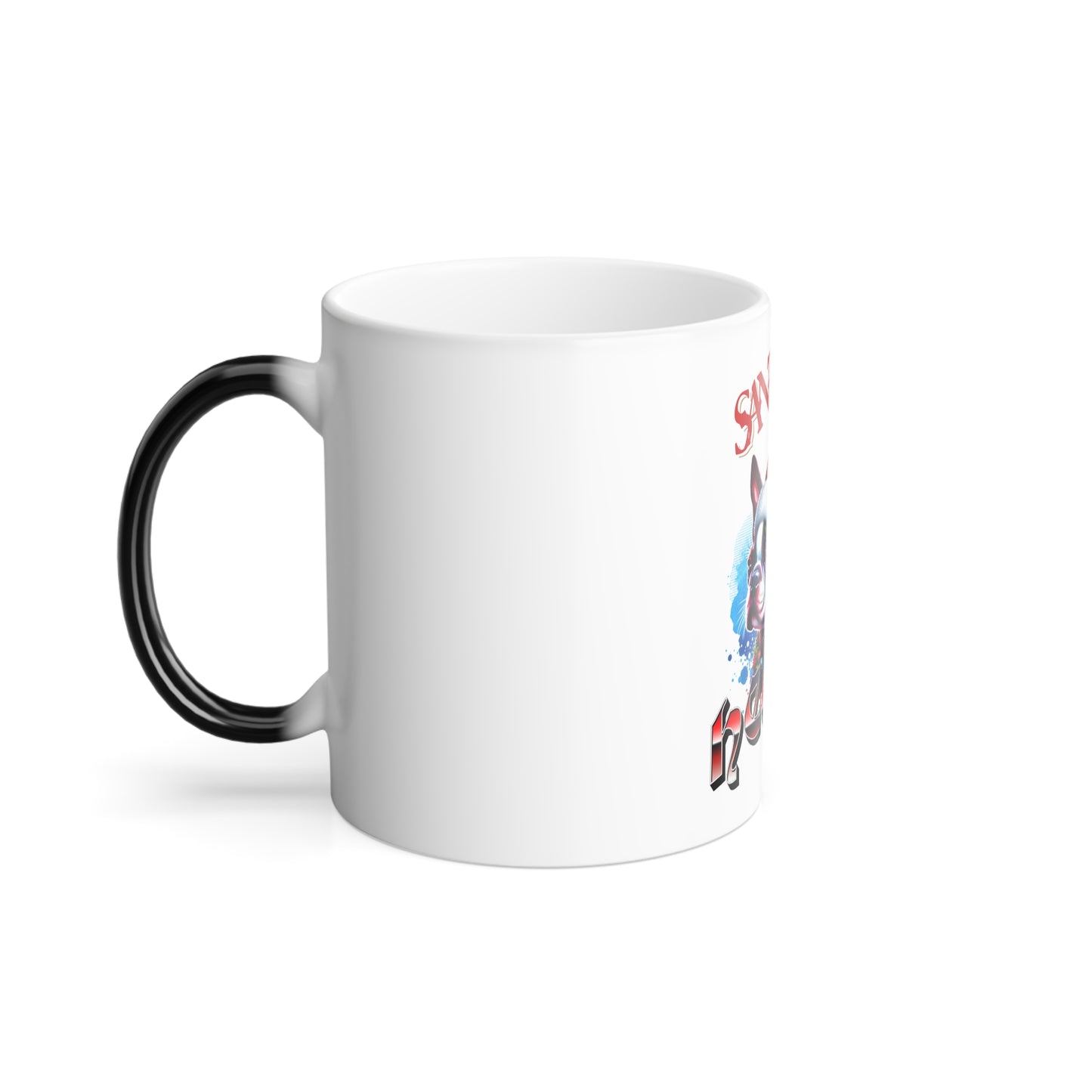 Color-Changing Mug — Santa’s Helper Dog Christmas 11oz