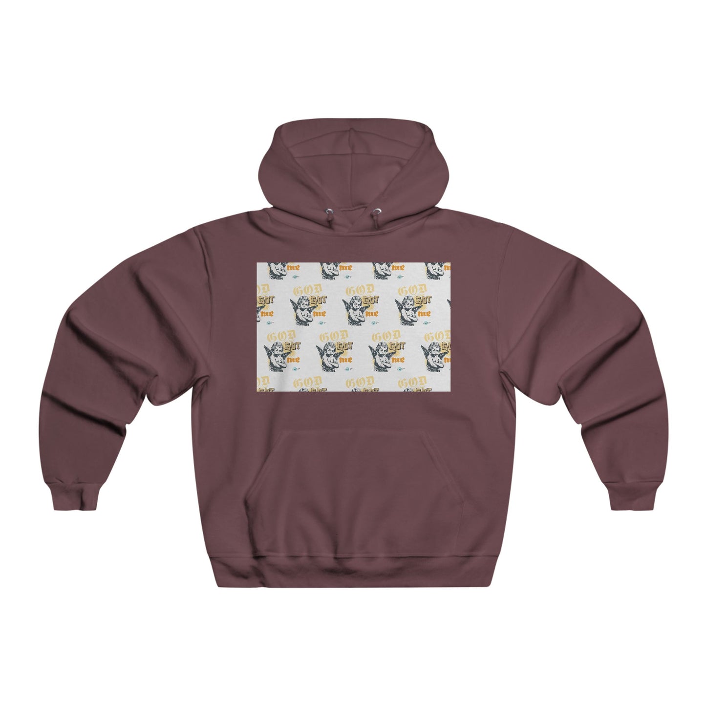 God Got Me Hoodie — Angel Graphic Pullover for Faith & Streetwear