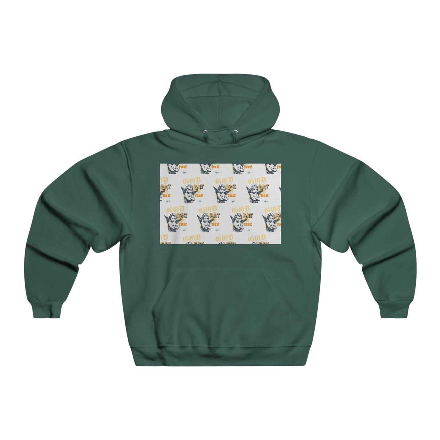 God Got Me Hoodie — Angel Graphic Pullover for Faith & Streetwear