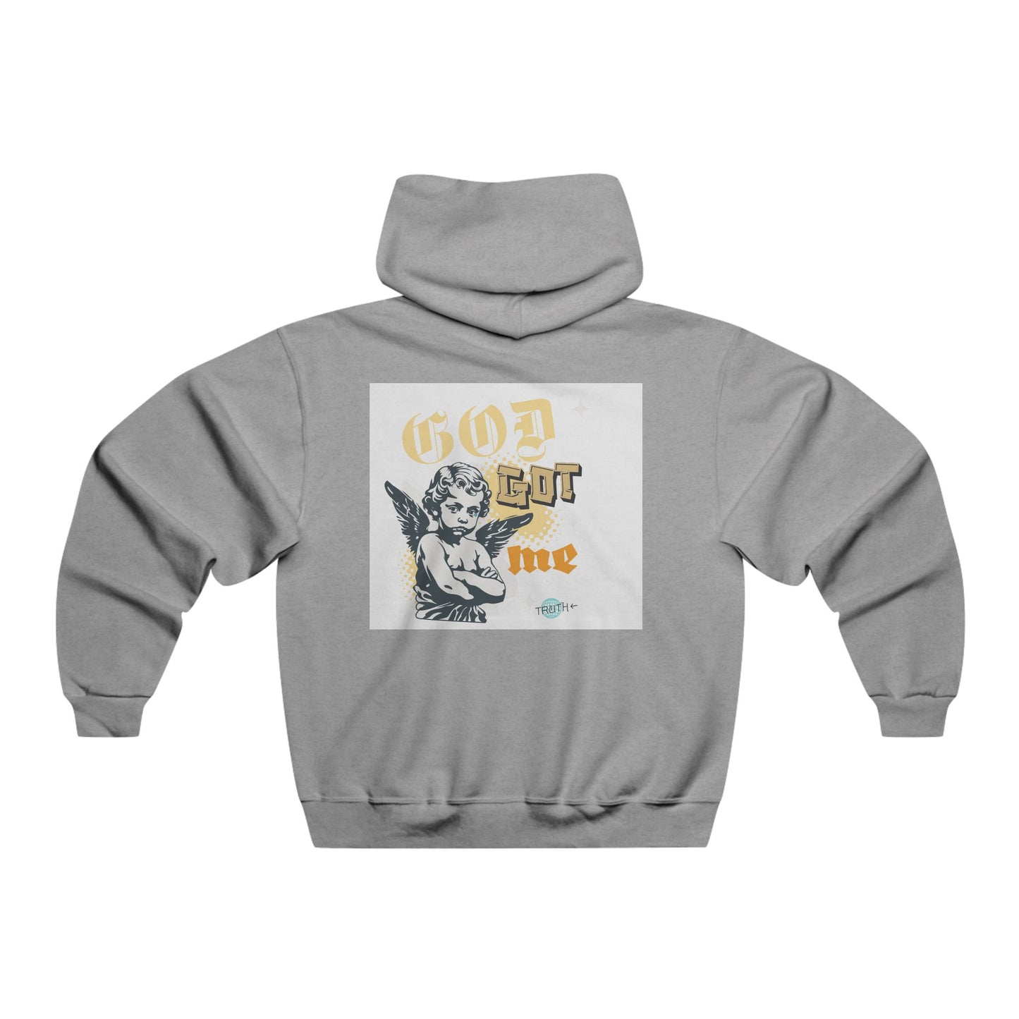 God Got Me Hoodie — Angel Graphic Pullover for Faith & Streetwear