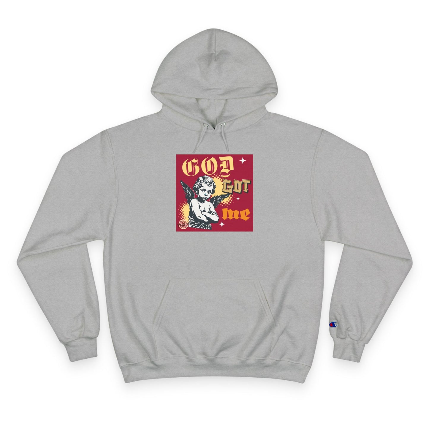 Best Mama Ever Hoodie — 'God Got Me' Vintage Angel Graphic Mother's Day Sweatshirt