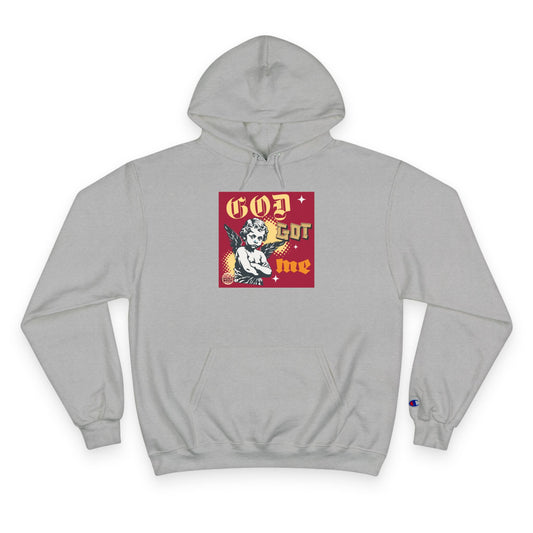 Best Mama Ever Hoodie — 'God Got Me' Vintage Angel Graphic Mother's Day Sweatshirt
